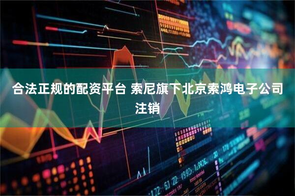 合法正规的配资平台 索尼旗下北京索鸿电子公司注销