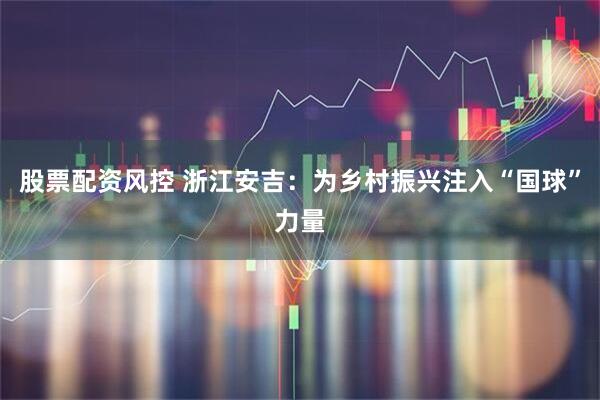 股票配资风控 浙江安吉：为乡村振兴注入“国球”力量
